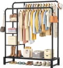 Thumbnail principal de Double Rods Clothes Rack 4-Tier Organizer 🧺