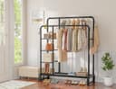 Thumbnail 6 de Double Rods Clothes Rack 4-Tier Organizer 🧺