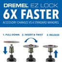 Thumbnail 3 de Dremel EZ728-01 11-Piece EZ Lock Cutting Kit 🛠️