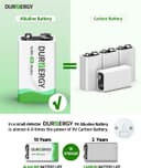 Thumbnail 1 de DURNERGY 9V Batteries 8-Pack ⚡