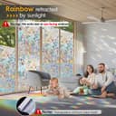 Thumbnail 1 de Dwersty Rainbow Window Privacy Film 17.5×78.74 in 🪟