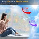 Thumbnail 5 de Dwersty Rainbow Window Privacy Film 17.5×78.74 in 🪟