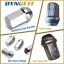 Thumbnail 4 de dynofit 24pcs M14-1.5 OEM Lug Nuts 45mm height 🔩