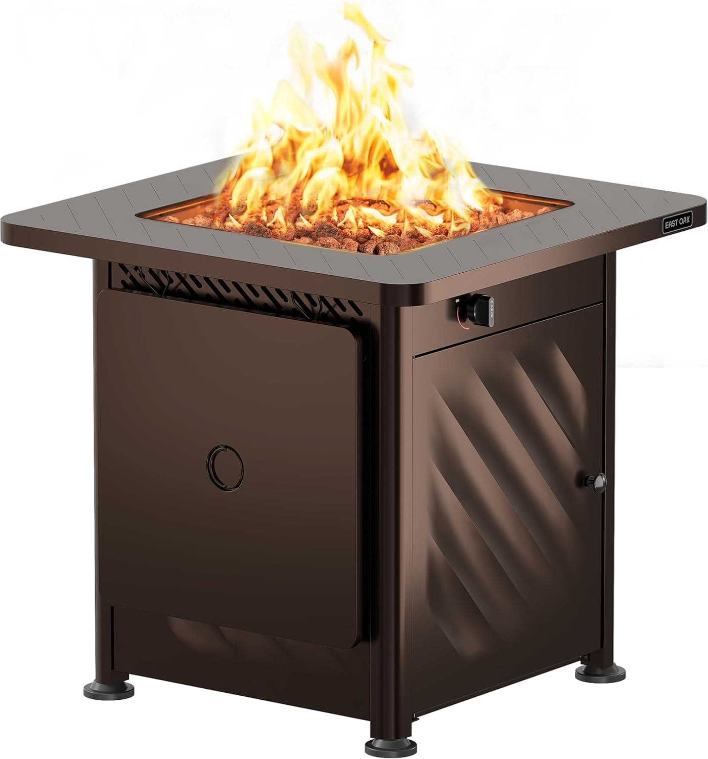 East Oak 28" Outdoor Propane Fire Pit Table 52,000 BTU 🔥