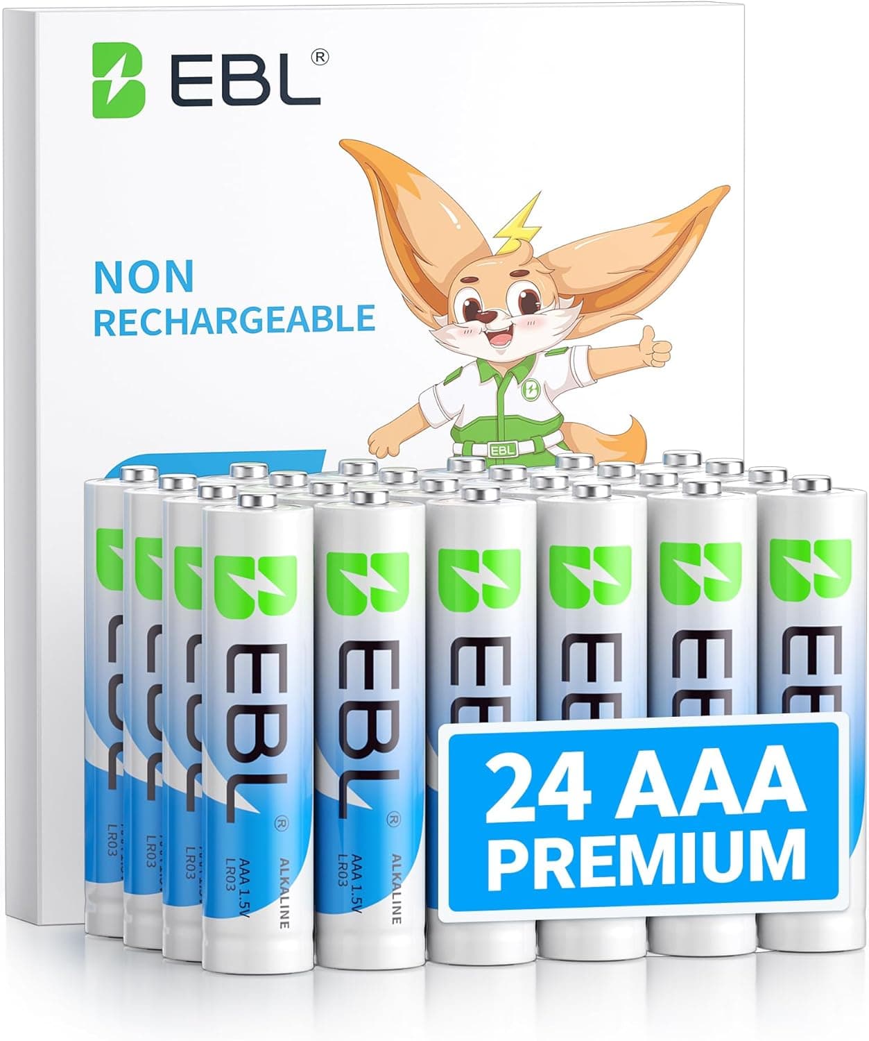 EBL AAA Batteries 24-Pack 1.5V Alkaline AAA Pack 🔋