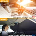 Thumbnail 5 de EcoNour Car Front Windshield Sun Shade 64×34 in 🧊