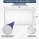 Thumbnail 2 de EcoNour Windshield Sun Shade for Tesla Model 3/Y 🌞