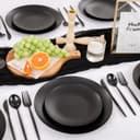 Thumbnail 5 de EI 150pcs Black Plastic Plates 10.25" dinner plates 🍽️