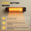 Thumbnail 2 de Electric Outdoor Heater 1500W Patio Heater 🔥