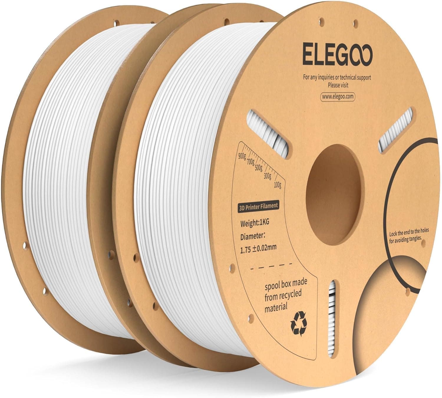 ELEGOO PLA Plus 1.75mm 2kg Filament for 3D Printers 🎯