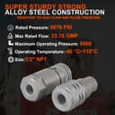 Thumbnail 2 de Elifecenter 1/2" NPT hydraulic coupler for skid steer 🛠️