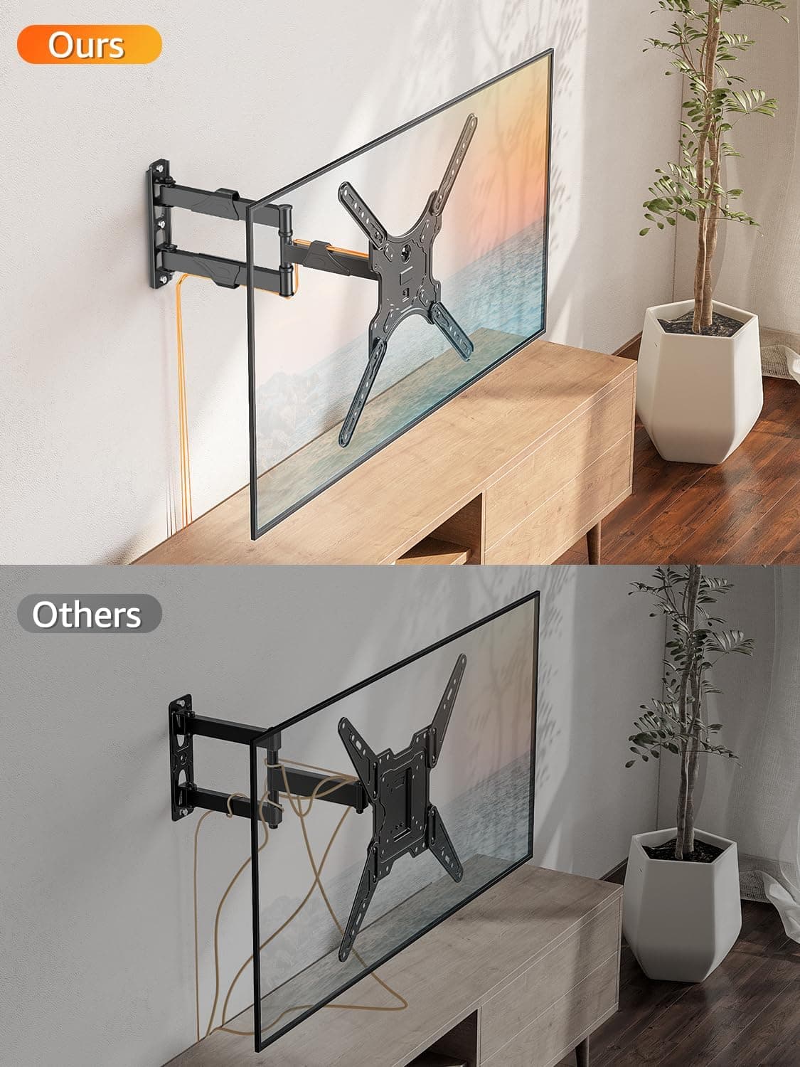 ELIVED TV Wall Mount 26–60 inch swivel and tilt 📺