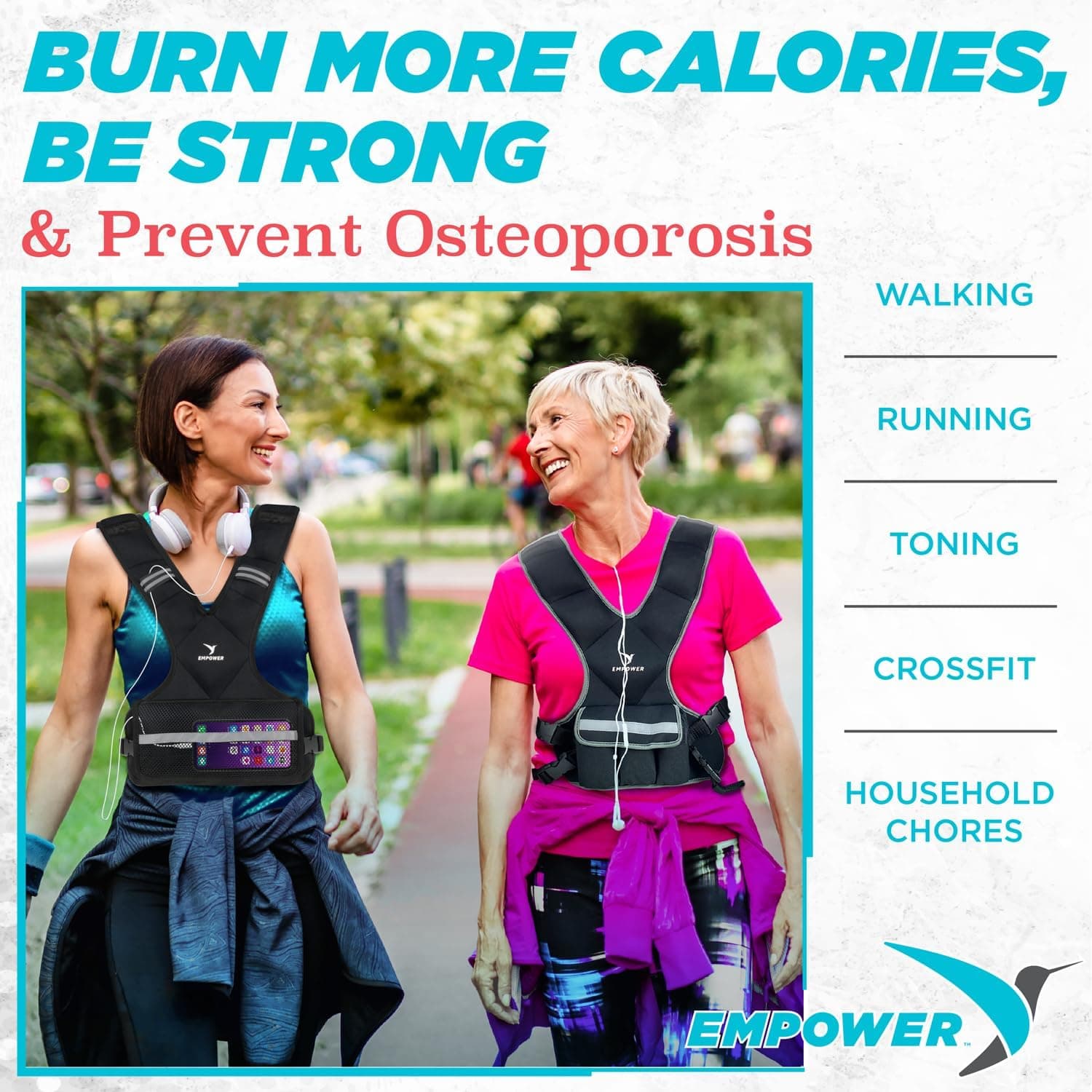 Empower Weighted Walking Vest 8 lb for Women 🏋️♀️