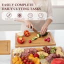 Thumbnail 6 de Empune Bamboo Cutting Board Set for Kitchen 🍽️