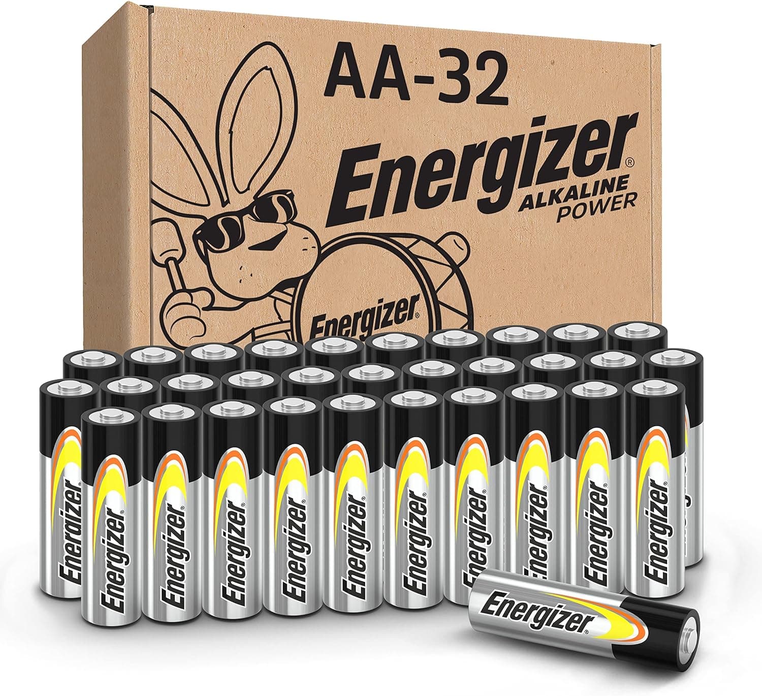 Energizer AA Alkaline Batteries 32-pack 🔋