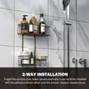 Thumbnail 2 de Epicano Shower Caddy Hanging Rustproof Organizer 🛁