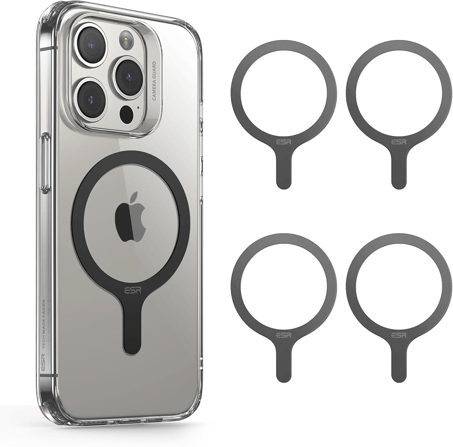 ESR MagSafe Ring 4-pack magnetic adapter for iPhone 📱