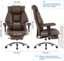 Thumbnail 1 de EXCEBET Big and Tall Office Chair with Footrest ⚙️