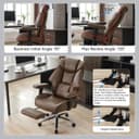 Thumbnail 5 de EXCEBET Big and Tall Office Chair with Footrest ⚙️