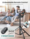 Thumbnail 6 de Extendable 71" Aluminum Phone Tripod for Video 📷