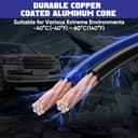 Thumbnail 2 de EXTRESPO 2/0 Gauge 30 FT Jumper Cables 1500A 🚗