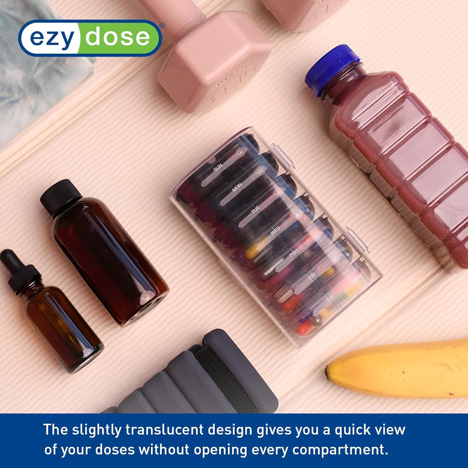 EZY DOSE Weekly Pill Organizer 7‑Day AM/PM ⌚️
