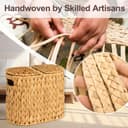 Thumbnail 6 de FairyHaus Wicker Toilet Paper Storage Basket with Lid 🧻