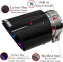 Thumbnail principal de FAIZJUNBEN carbon fiber exhaust tip 3" 🚗