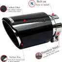 Thumbnail 6 de FAIZJUNBEN carbon fiber exhaust tip 3" 🚗