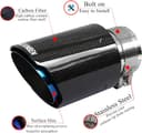 Thumbnail 5 de FAIZJUNBEN Carbon Fiber Exhaust Tip 3.5" 🚗