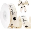 Thumbnail principal de FAKILO Best Wishes Cotton Ribbon 5/8" x 10 yd 🎀