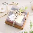 Thumbnail 1 de FAKILO Best Wishes Cotton Ribbon 5/8" x 10 yd 🎀