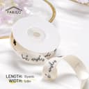 Thumbnail 5 de FAKILO Best Wishes Cotton Ribbon 5/8" x 10 yd 🎀