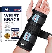FEATOL Wrist Brace for Carpal Tunnel, Left Small/Medium 🩺