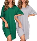 Thumbnail 1 de FENTENG 2-Pack Women's V-Neck Nightgowns 👗