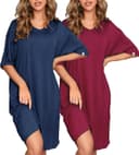 Thumbnail 3 de FENTENG 2-Pack Women's V-Neck Nightgowns 👗