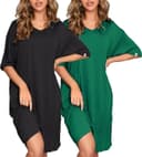 Thumbnail 6 de FENTENG 2-Pack Women's V-Neck Nightgowns 👗