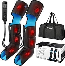 FIT KING Air Compression Leg Massager with Heat and LCD 1️⃣🦵🏻