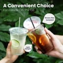 Thumbnail 4 de Fit Meal Prep 24 oz Clear Plastic Cups 100 Pack 🥤