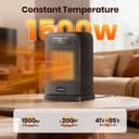 Thumbnail 1 de FLANUR Space Heater 1500W Small Desk Heater 🔥
