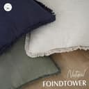 Thumbnail 3 de Foindtower 18×18 Inch Linen Fringe Throw Pillow Cover 🛋️