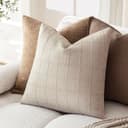 Thumbnail 4 de Foindtower Linen Check Pillow Covers 20×20 inch 🛋️