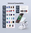 Thumbnail 6 de Foldable Magnetic 3‑in‑1 Wireless Charging Station 18W 📱