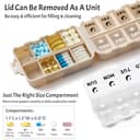 Thumbnail 2 de Foldable Weekly Pill Organizer with 2 Extra Compartments 📷