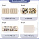 Thumbnail 4 de Foldable Weekly Pill Organizer with 2 Extra Compartments 📷