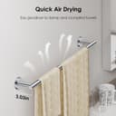 Thumbnail 4 de FORIOUS Towel Bar Wall Mounted 32 Inch Chrome 📦