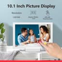 Thumbnail 3 de FRAMEO 10.1 Inch WiFi Digital Photo Frame 32GB 🖼️