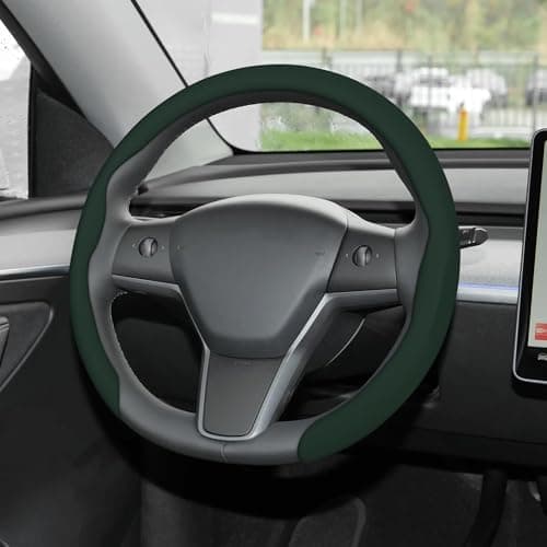 frani Nappa Leather Steering Wheel Cover 15" 🚗