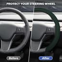 Thumbnail 1 de frani Nappa Leather Steering Wheel Cover 15" 🚗