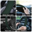 Thumbnail 5 de frani Nappa Leather Steering Wheel Cover 15" 🚗